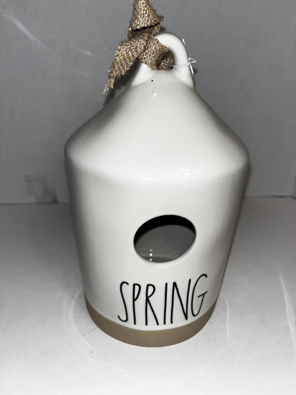 Rae Dunn Spring Ceramic Birdhouse Ivory New Without Box Country Farm Rustic